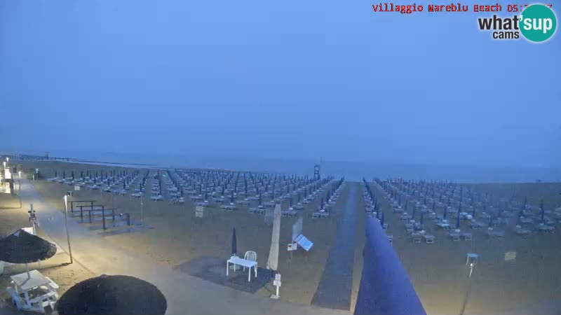 The beach Livecam Villaggio Mare Blu Bibione Pineda – Italy