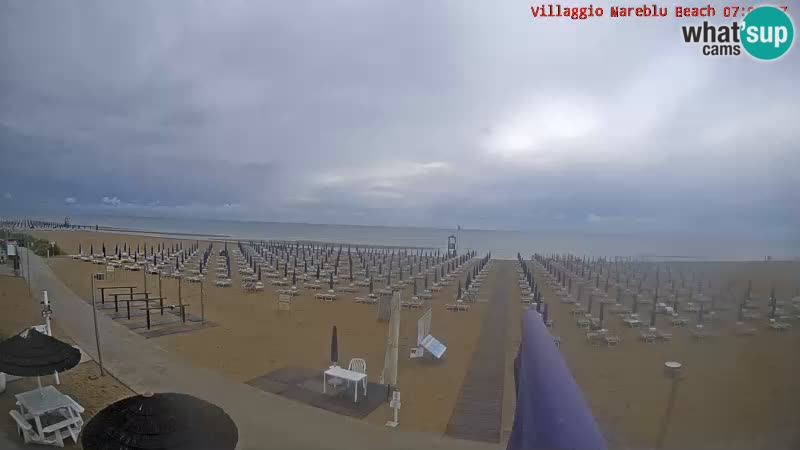 The beach Livecam Villaggio Mare Blu Bibione Pineda – Italy