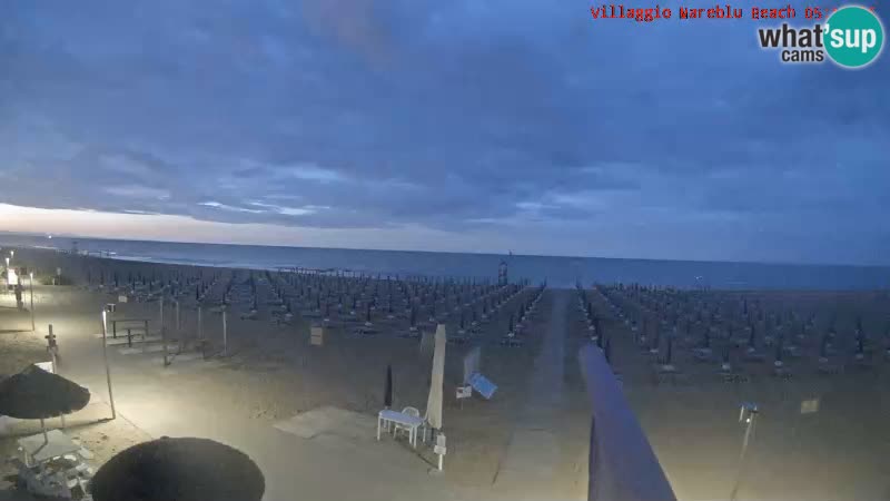Spiaggia Webcam Villaggio Mare Blu Bibione Pineda