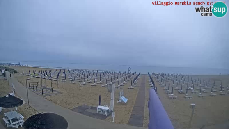 Spiaggia Webcam Villaggio Mare Blu Bibione Pineda