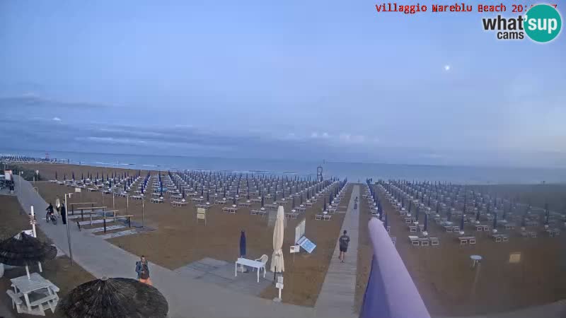 The beach Livecam Villaggio Mare Blu Bibione Pineda – Italy