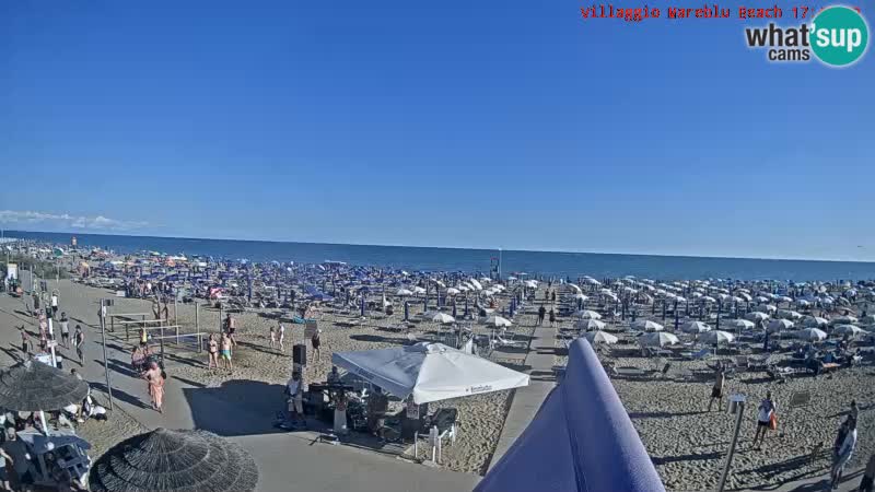 Der Strand Villaggio Mare Blu webcam Bibione Pineda – Italien