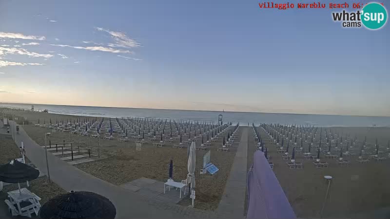 Der Strand Villaggio Mare Blu webcam Bibione Pineda – Italien
