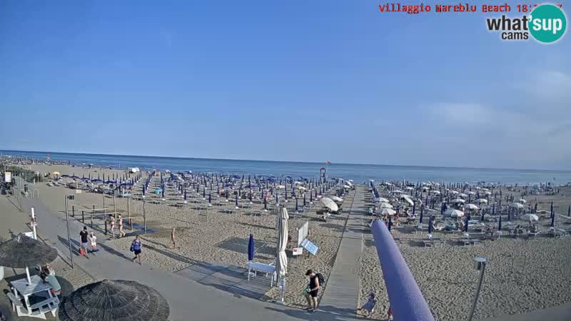 Der Strand Villaggio Mare Blu webcam Bibione Pineda – Italien