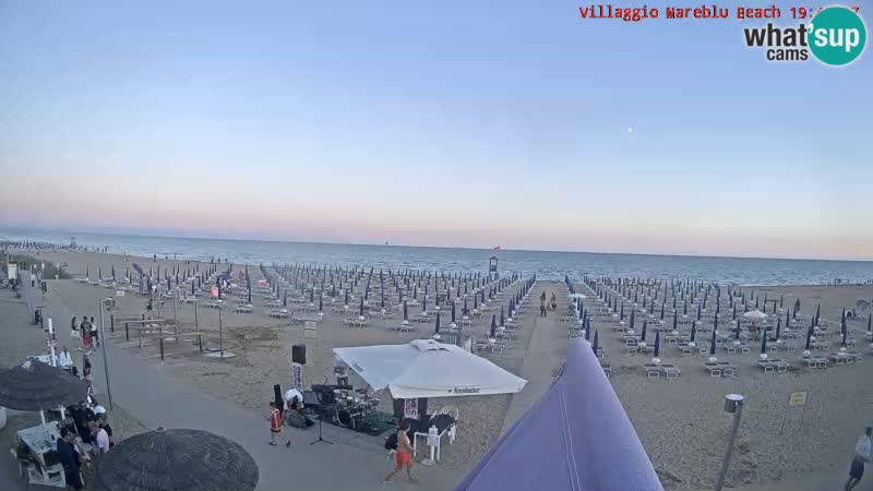 The beach Livecam Villaggio Mare Blu Bibione Pineda – Italy