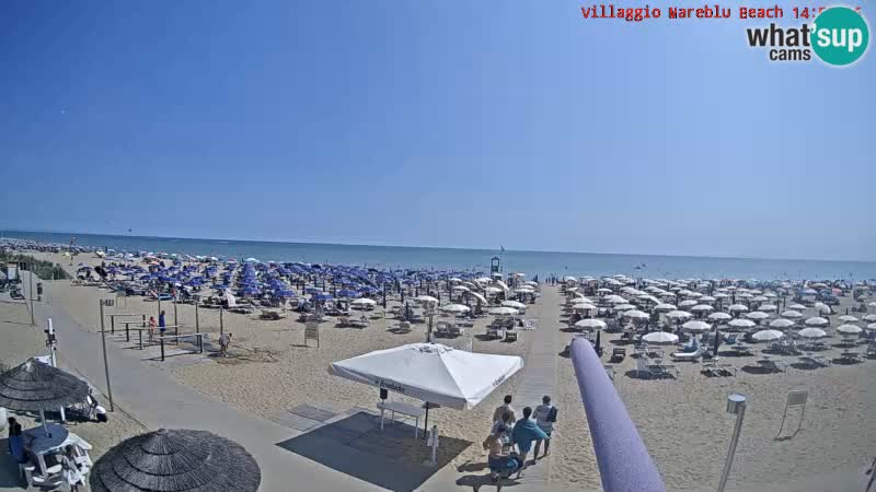 The beach Livecam Villaggio Mare Blu Bibione Pineda – Italy