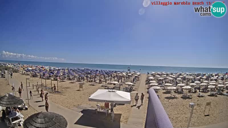 Der Strand Villaggio Mare Blu webcam Bibione Pineda – Italien