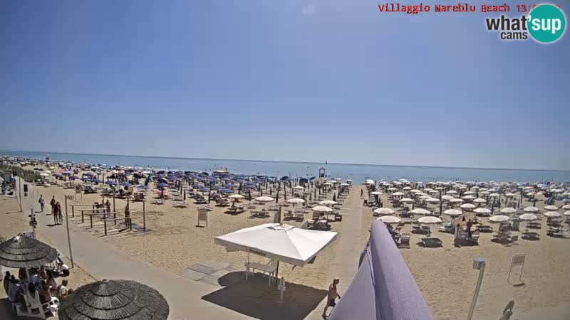 The beach Livecam Villaggio Mare Blu Bibione Pineda – Italy