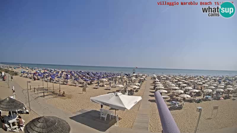 Der Strand Villaggio Mare Blu webcam Bibione Pineda – Italien