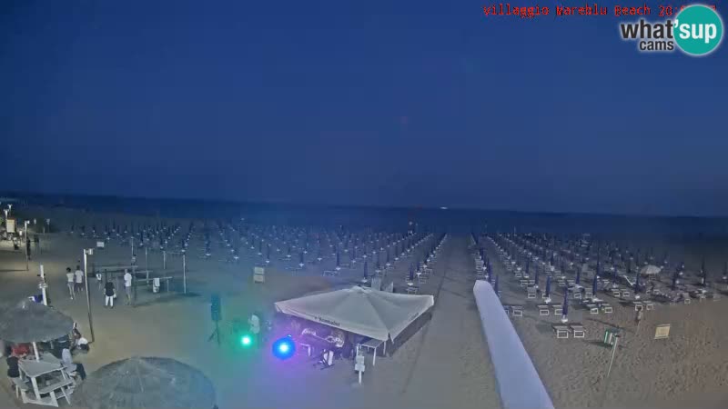 Web kamera uživo na plaži Villaggio Mare Blu Bibione Pineda – Italija