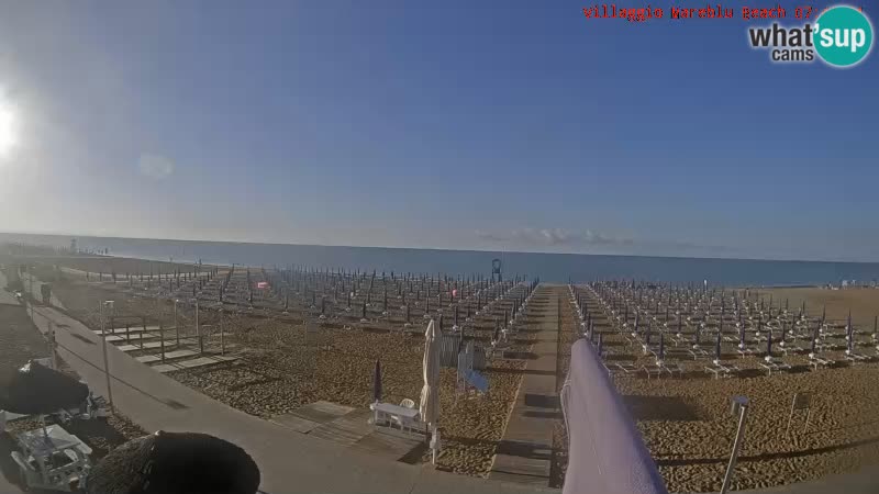 The beach Livecam Villaggio Mare Blu Bibione Pineda – Italy