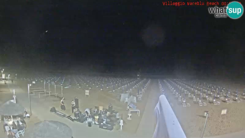 Spletna kamera na plaži v živo Villaggio Mare Blu Bibione Pineda – Italija