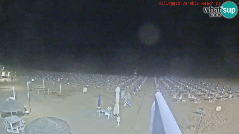 Spletna kamera na plaži v živo Villaggio Mare Blu Bibione Pineda – Italija