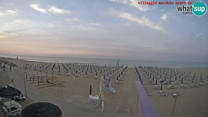 Der Strand Villaggio Mare Blu webcam Bibione Pineda – Italien