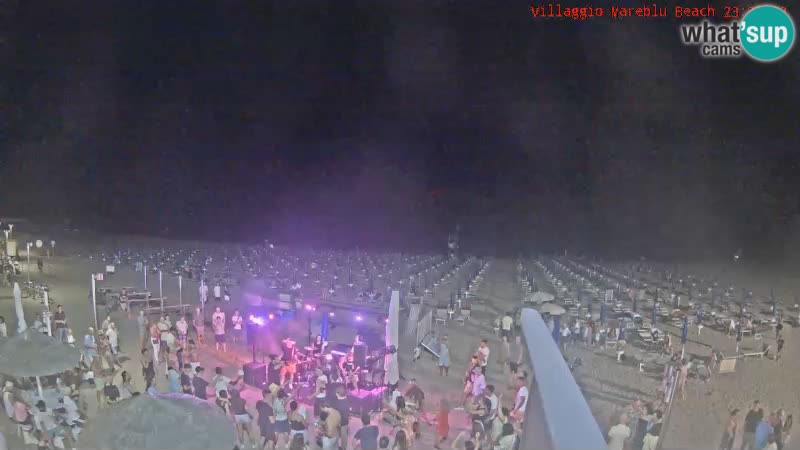 Webcam en direct de la plage Villaggio Mare Blu Bibione Pineda – Italie