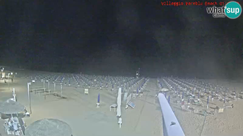 Playa webcam en vivo Villaggio Mare Blu Bibione Pineda – Italia