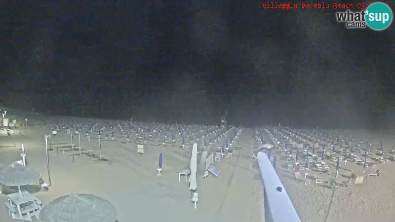 Webcam en direct de la plage Villaggio Mare Blu Bibione Pineda – Italie