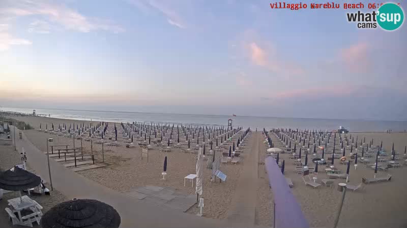 Der Strand Villaggio Mare Blu webcam Bibione Pineda – Italien