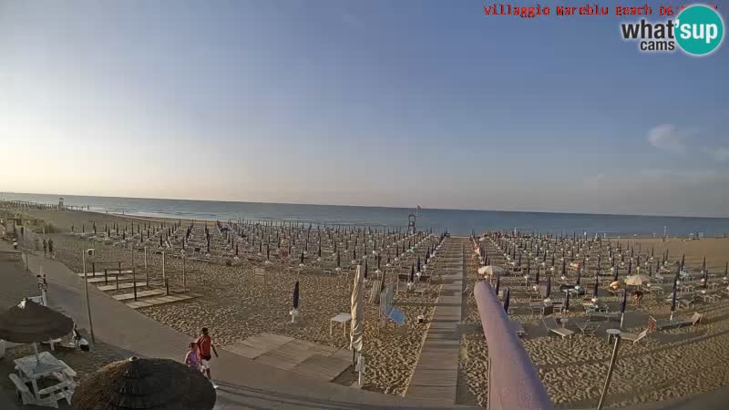 Playa webcam en vivo Villaggio Mare Blu Bibione Pineda – Italia
