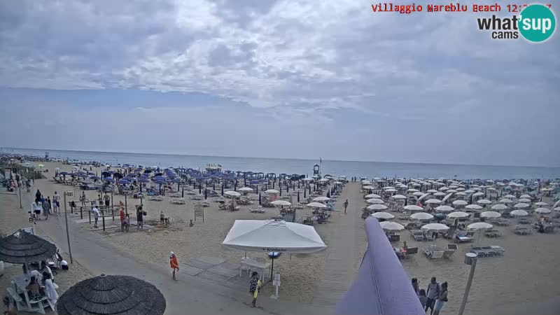 Spiaggia Webcam Villaggio Mare Blu Bibione Pineda