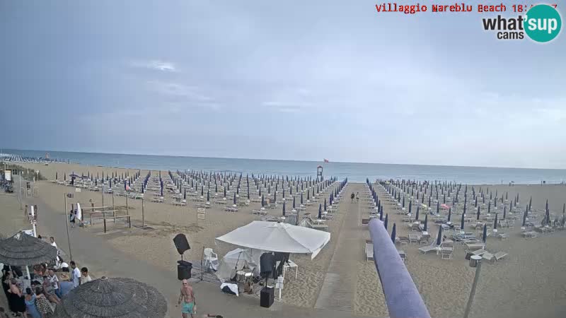 The beach Livecam Villaggio Mare Blu Bibione Pineda – Italy