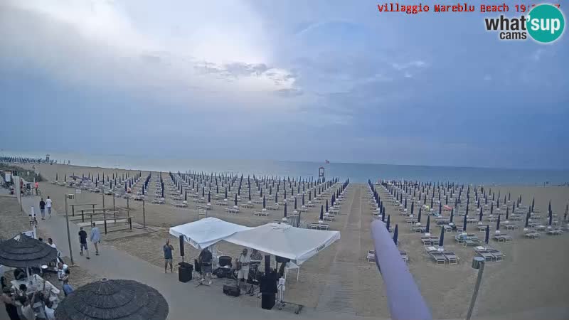 The beach Livecam Villaggio Mare Blu Bibione Pineda – Italy