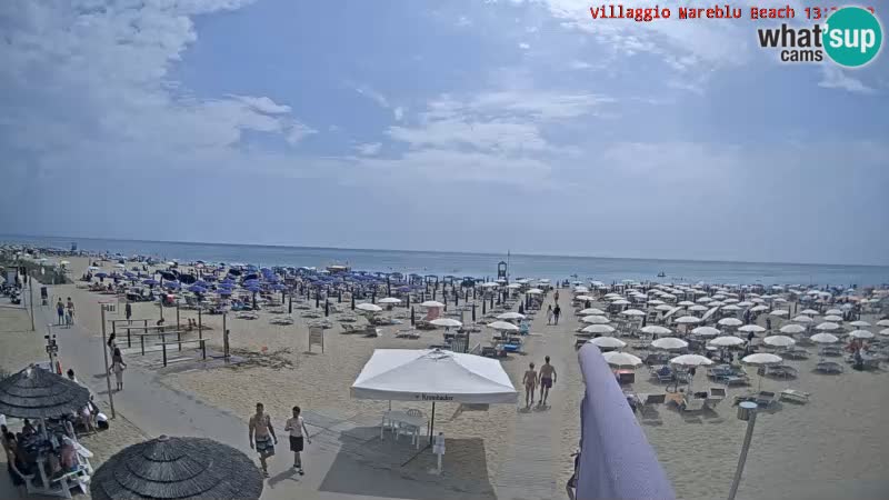 Der Strand Villaggio Mare Blu webcam Bibione Pineda – Italien
