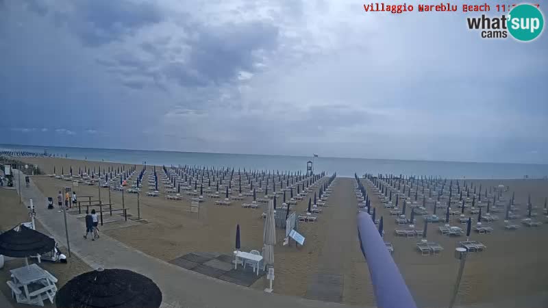 Web kamera uživo na plaži Villaggio Mare Blu Bibione Pineda – Italija