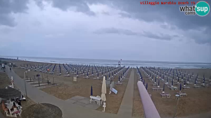 Web kamera uživo na plaži Villaggio Mare Blu Bibione Pineda – Italija