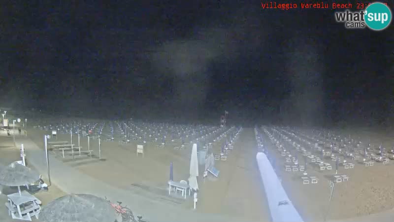 Webcam en direct de la plage Villaggio Mare Blu Bibione Pineda – Italie