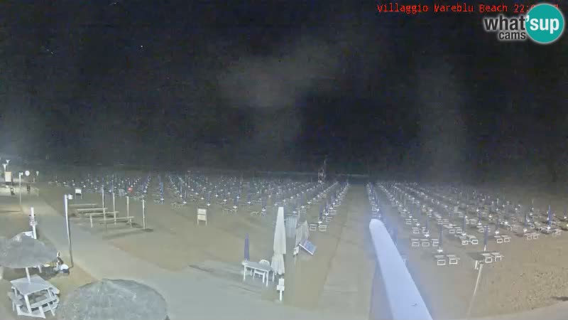Webcam en direct de la plage Villaggio Mare Blu Bibione Pineda – Italie