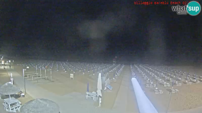 Webcam en direct de la plage Villaggio Mare Blu Bibione Pineda – Italie