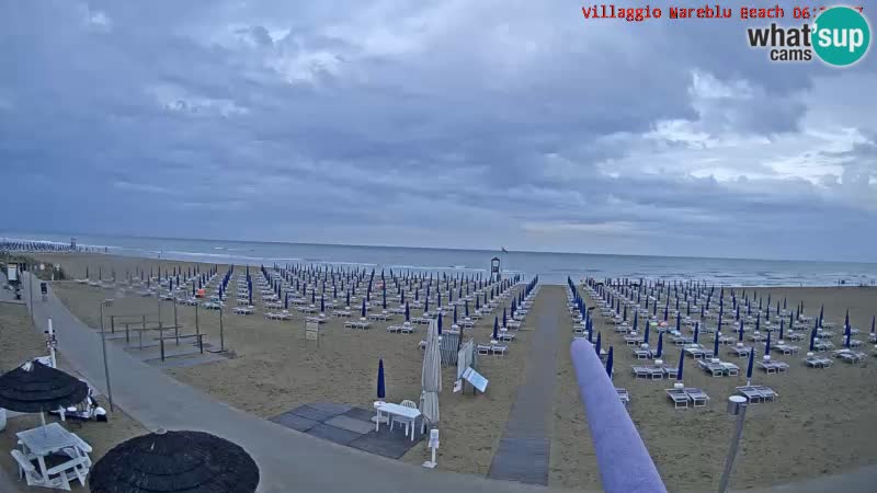 Spiaggia Webcam Villaggio Mare Blu Bibione Pineda