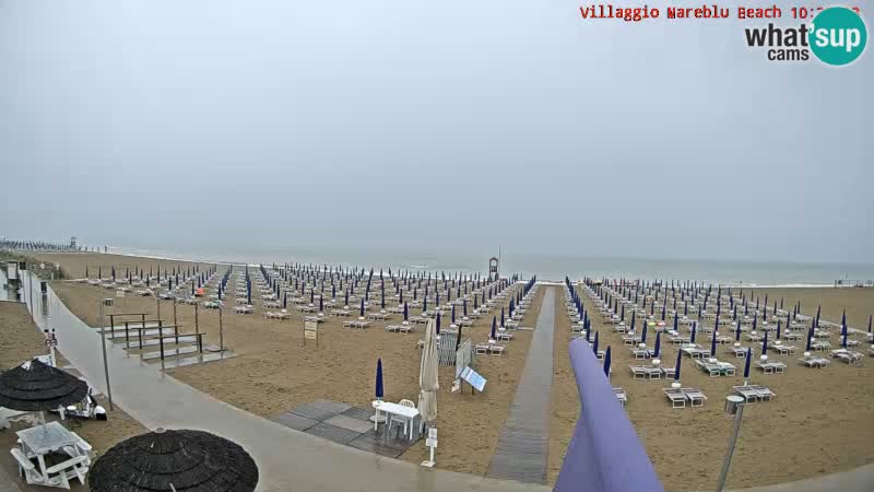 Spiaggia Webcam Villaggio Mare Blu Bibione Pineda