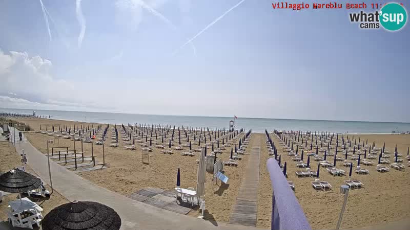 The beach Livecam Villaggio Mare Blu Bibione Pineda – Italy