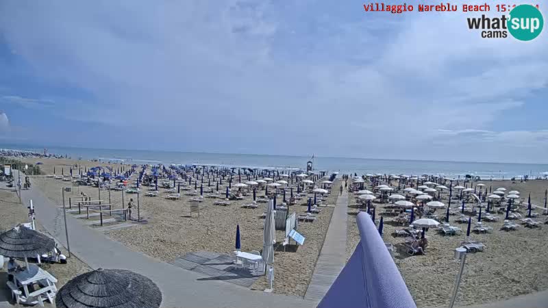 Der Strand Villaggio Mare Blu webcam Bibione Pineda – Italien