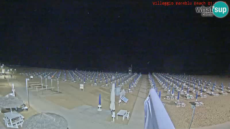 Web kamera uživo na plaži Villaggio Mare Blu Bibione Pineda – Italija