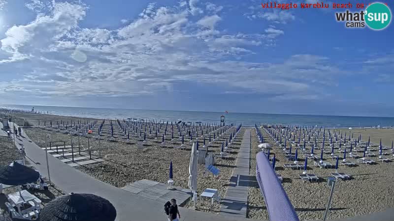 The beach Livecam Villaggio Mare Blu Bibione Pineda – Italy