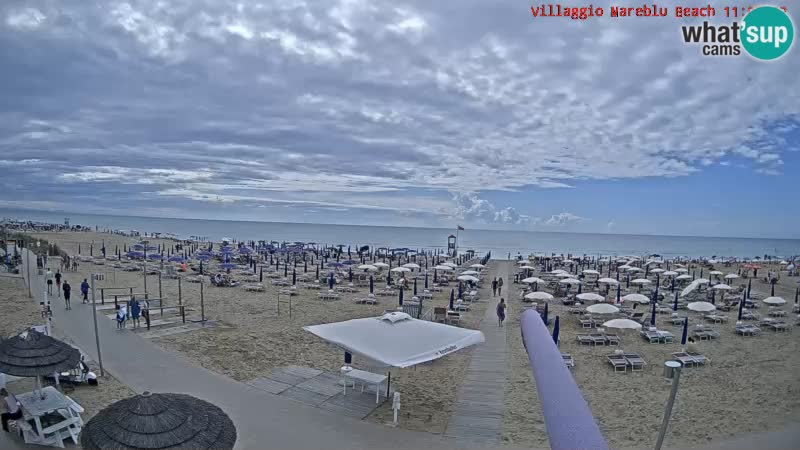 The beach Livecam Villaggio Mare Blu Bibione Pineda – Italy