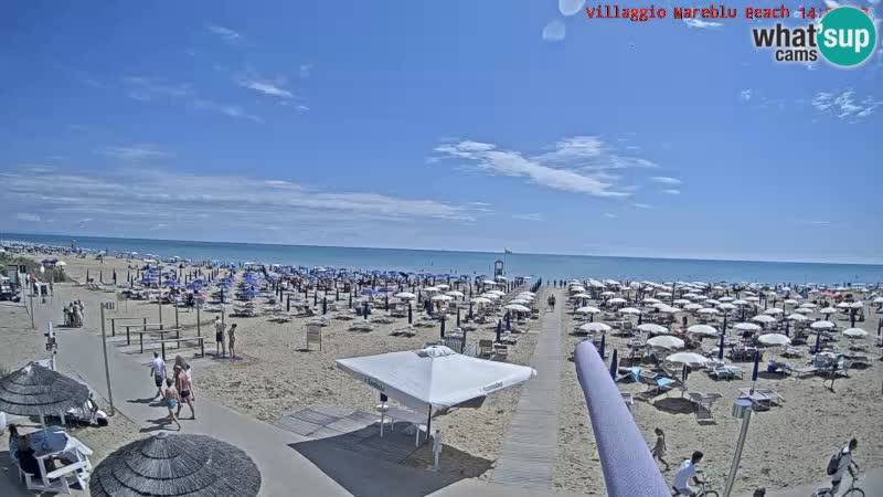 Der Strand Villaggio Mare Blu webcam Bibione Pineda – Italien