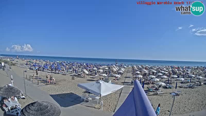 Der Strand Villaggio Mare Blu webcam Bibione Pineda – Italien