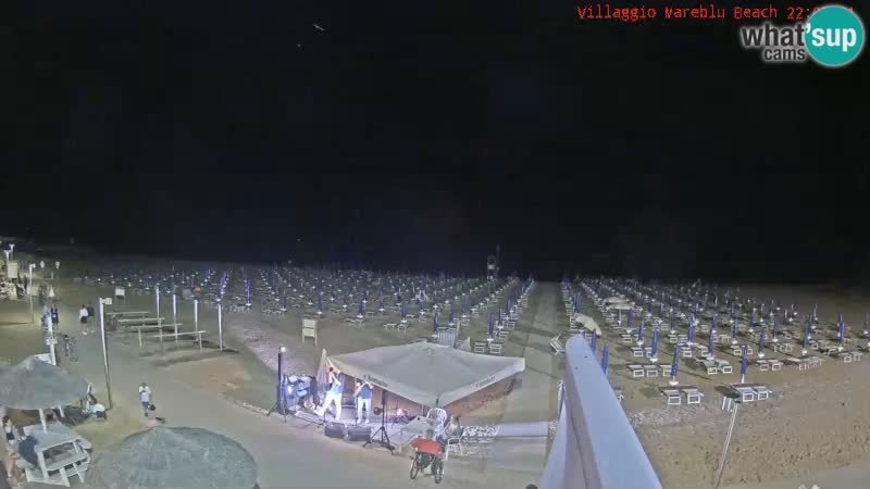 Webcam en direct de la plage Villaggio Mare Blu Bibione Pineda – Italie
