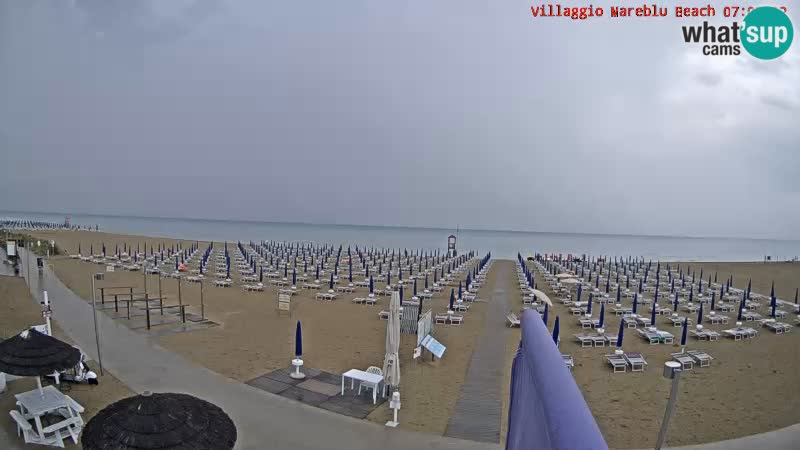Spiaggia Webcam Villaggio Mare Blu Bibione Pineda