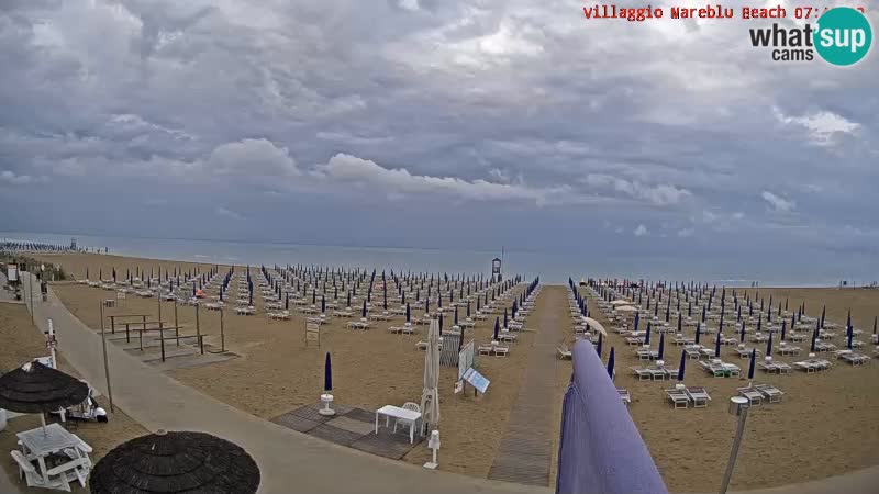 Der Strand Villaggio Mare Blu webcam Bibione Pineda – Italien
