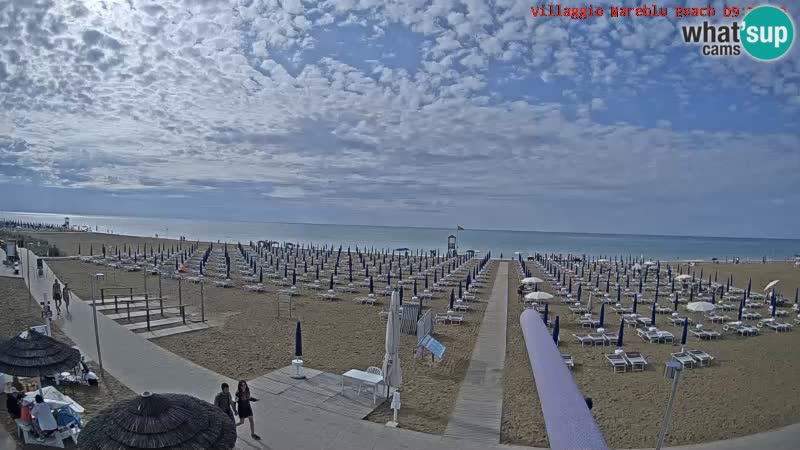 Spiaggia Webcam Villaggio Mare Blu Bibione Pineda