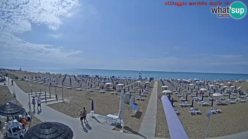 Der Strand Villaggio Mare Blu webcam Bibione Pineda – Italien