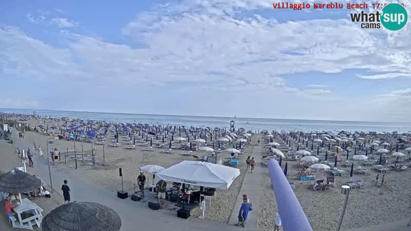 Der Strand Villaggio Mare Blu webcam Bibione Pineda – Italien