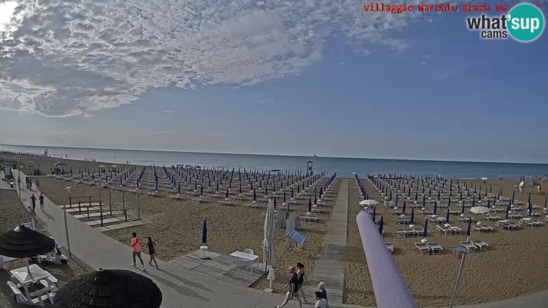 The beach Livecam Villaggio Mare Blu Bibione Pineda – Italy