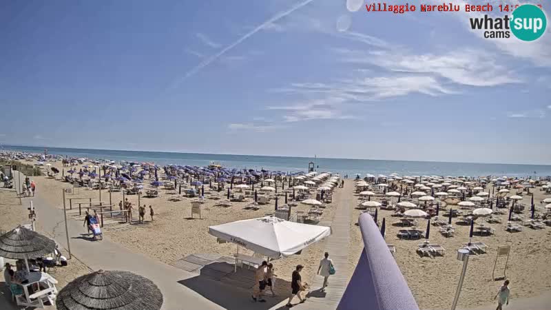 Der Strand Villaggio Mare Blu webcam Bibione Pineda – Italien