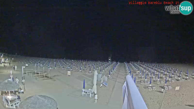 Webcam en direct de la plage Villaggio Mare Blu Bibione Pineda – Italie